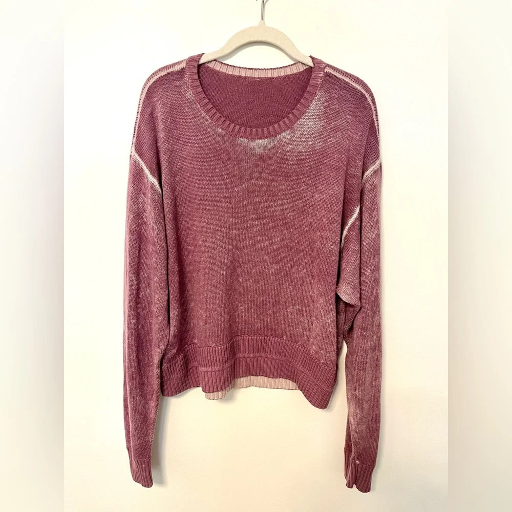 Lululemon Hazy Day Sweater Plumful / Pink Bliss
